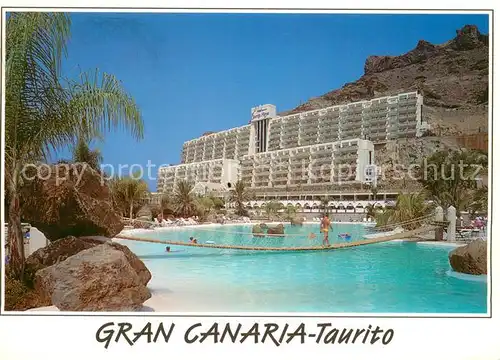 AK / Ansichtskarte Taurito Hotel u. Schwimmbad Taurito