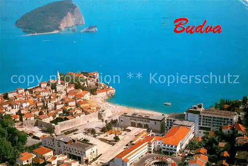 AK / Ansichtskarte Budva_Montenegro Kuestenort Insel 