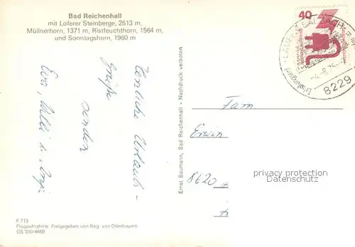 AK / Ansichtskarte Bad_Reichenhall mit Loferer Steinberge Bad_Reichenhall