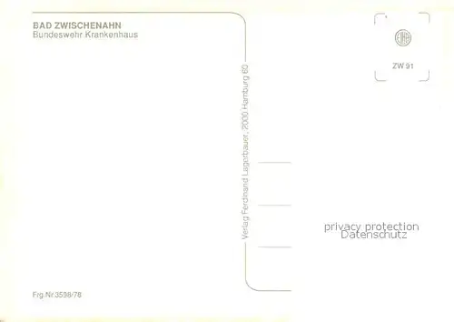 AK / Ansichtskarte Bad_Zwischenahn Bundeswehr Krankenhaus am Zwischenahner Meer Bad_Zwischenahn
