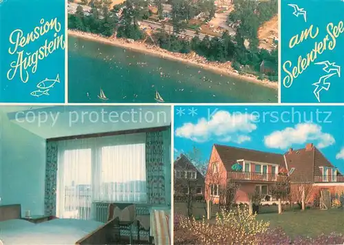 AK / Ansichtskarte Bellin_Holstein Fliegeraufnahme Pension Augstein Zimmer Bellin_Holstein
