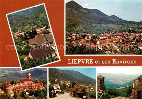 AK / Ansichtskarte Liepvre Eglise Vue aerienne Le Chateau Panorama Liepvre