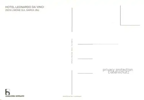 AK / Ansichtskarte Limone_sul_Garda Hotel Leonardo da Vinci Pool Windsurfen Limone_sul_Garda