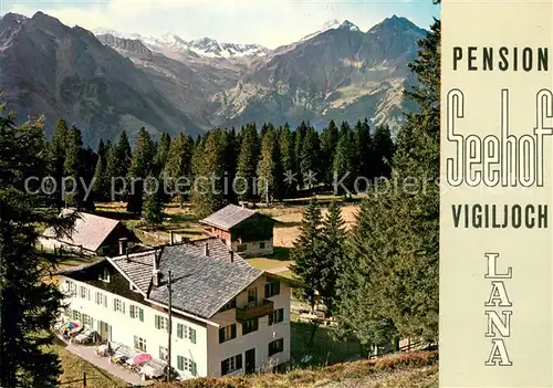 AK / Ansichtskarte Vigiljoch Gasthof Pension Seehof Albergo Stella Alpina Monte San Vigilia Vigiljoch