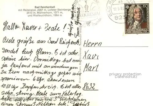 AK / Ansichtskarte Bad_Reichenhall Panorama mit Reiteralpe Loferer Steinberge Bad_Reichenhall