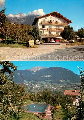 AK / Ansichtskarte Dorf_Tirol Gasthof Pension Eichenhof Freibad Dorf_Tirol
