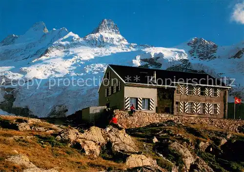 AK / Ansichtskarte Glecksteinhuette_2317m Schreckhorn Naessihorn Kl Schreckhorn und Gwaechtenhorn 