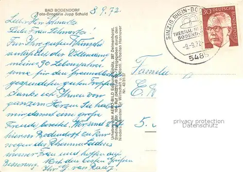 AK / Ansichtskarte Bad_Bodendorf Ortszentrum mit Kirche Bad_Bodendorf