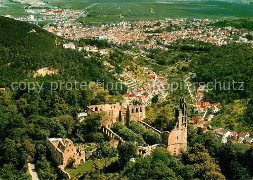 AK / Ansichtskarte Bad_Duerkheim Fliegeraufnahme mit Klosterruine Limburg Bad_Duerkheim