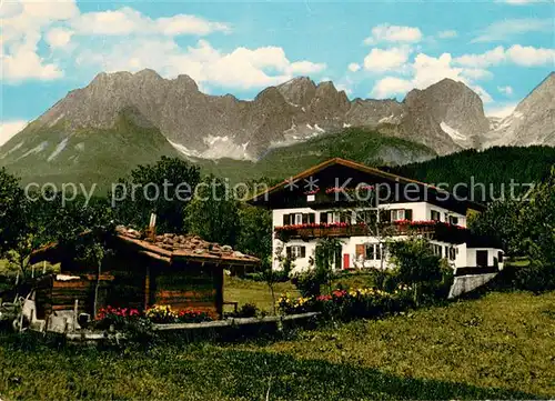 AK / Ansichtskarte Going_Wilden_Kaiser_Tirol Fruehstueck Pension Haus Kahl Going_Wilden_Kaiser_Tirol