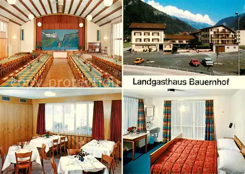 AK / Ansichtskarte Uri_Kanton Landgasthaus Bauernhof Veranstaltungssaal Gaststube Zimmer 