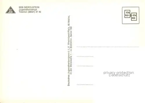 AK / Ansichtskarte Gerolstein Jugendherberge Gerolstein