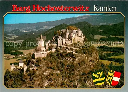 AK / Ansichtskarte Kaernten_Region Burg Hochosterwitz Fliegeraufnahme 