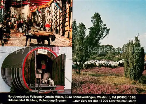 AK / Ansichtskarte Schneverdingen Norddeutsches Fellcenter Heidelandschaft Heidschnucken Schneverdingen