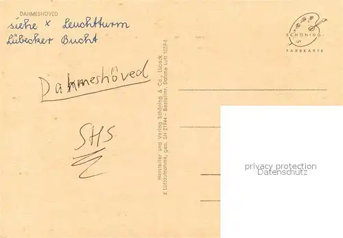 AK / Ansichtskarte Dahmeshoeved_Holstein Kuestenpanorama Dahmeshoeved_Holstein