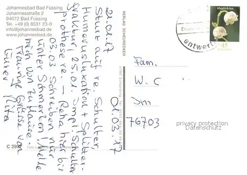 AK / Ansichtskarte Bad_Fuessing Johannesbad Fliegeraufnahme Bad_Fuessing