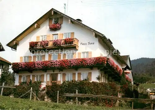 AK / Ansichtskarte Wurmansau_Oberbayern Gaestehaus Rose Wurmansau Oberbayern