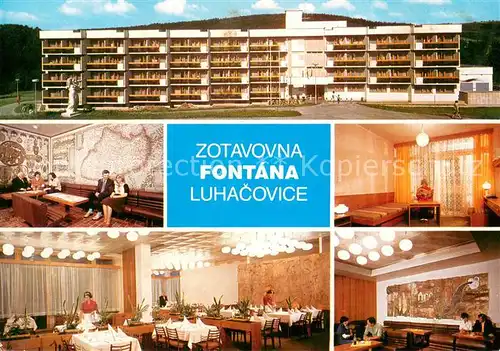 AK / Ansichtskarte Luhacovice_CZ Zotavovna Fontana Zimmer Gastraeume 