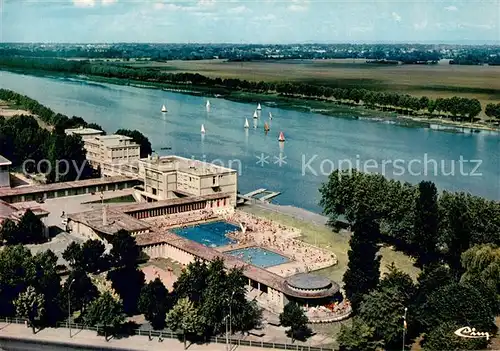 AK / Ansichtskarte Macon_71 Vue aerienne La Saone La Piscine Le CREPS 