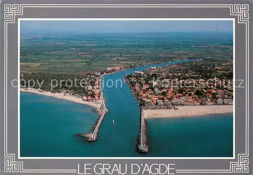 AK / Ansichtskarte Le_Grau_d_Agde Vue aerienne Le_Grau_d_Agde