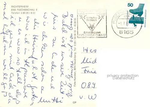 AK / Ansichtskarte Fischbachau Richterheim Fischbachau