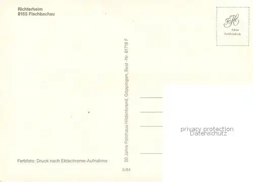 AK / Ansichtskarte Fischbachau Richterheim Fischbachau