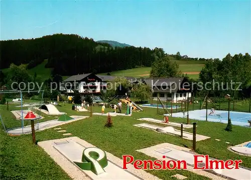 AK / Ansichtskarte Fladnitz_Teichalm Pension Elmer Minigolfanlage Tennisplatz Fladnitz_Teichalm