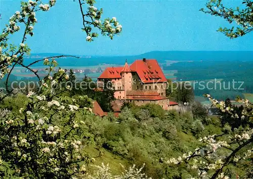 AK / Ansichtskarte Wernfels Burg Wernfels CVJM Jugenderholungsheim Baumbluete Landschaft Wernfels