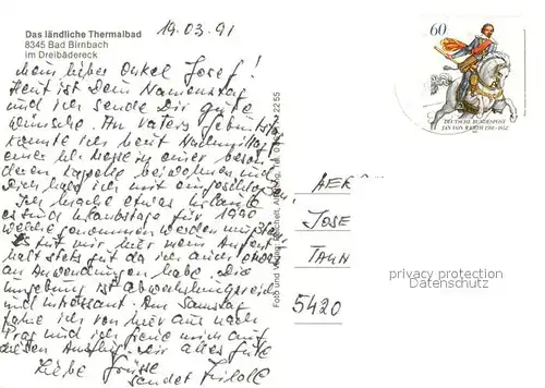 AK / Ansichtskarte Bad_Birnbach Rottal Terme Thermalbad Bad_Birnbach
