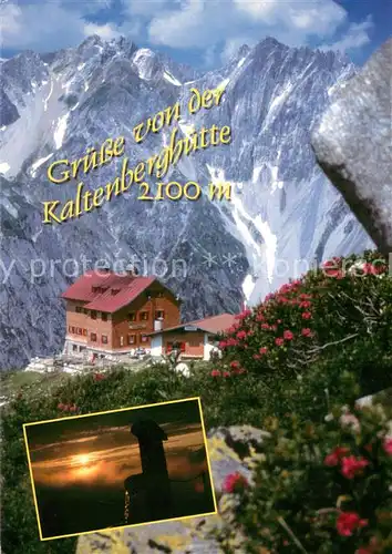 AK / Ansichtskarte Stuben_Vorarlberg Kaltenberghuette im Verwall Stuben Vorarlberg