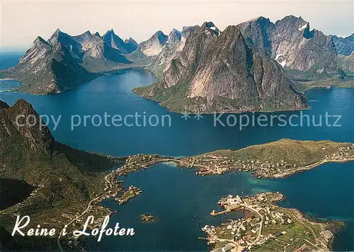 AK / Ansichtskarte Reine_Lofoten Fliegeraufnahme Reine Lofoten