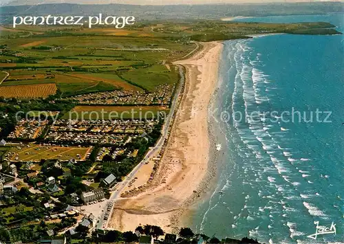 AK / Ansichtskarte Pentrez_Saint Nic La lieue de greve et les campings Vue aerienne 