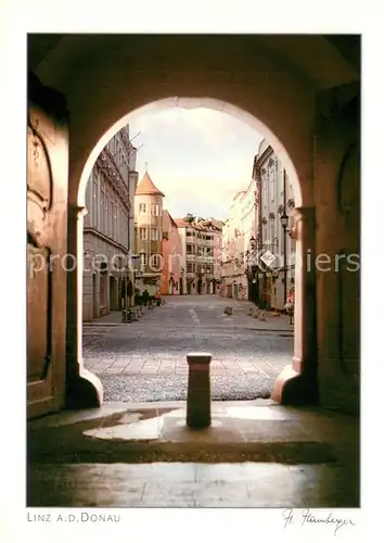 AK / Ansichtskarte Linz_Donau Altstadt Blick vom Landhaustor Linz_Donau