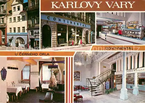 AK / Ansichtskarte Karlovy_Vary_Karlsbad U Cerneho Orla Continental Details 