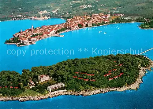 AK / Ansichtskarte Porec otok Sv Nikola Fliegeraufnahme Porec