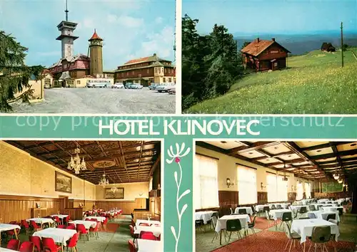 AK / Ansichtskarte Krusne_Hory Hotel Klinovec Gastraeume Krusne Hory