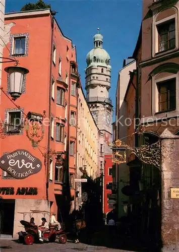 AK / Ansichtskarte Innsbruck Innsbrucker Altstadt mit Stadtturm Innsbruck