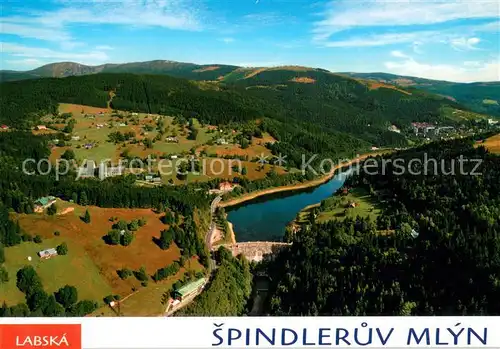 AK / Ansichtskarte Spindleruv_Mlyn_Spindlermuehle Labska Fliegeraufnahme Spindleruv_Mlyn