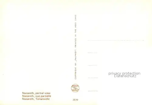AK / Ansichtskarte Nazareth_Israel Panorama Nazareth Israel