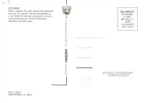 AK / Ansichtskarte Sychrov Statni zamek Fliegeraufnahme Sychrov