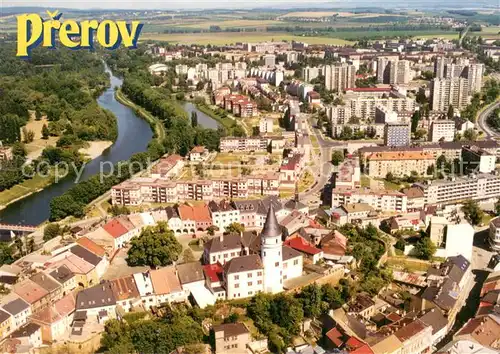 AK / Ansichtskarte Prerov_Czechia Pohled od zapadu Fliegeraufnahme 