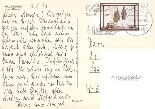 AK / Ansichtskarte Magdeburg Lukas Klause Magdeburg