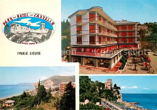 AK / Ansichtskarte Finale_Ligure Park Hotel Castello Kuestenpanorama Finale_Ligure