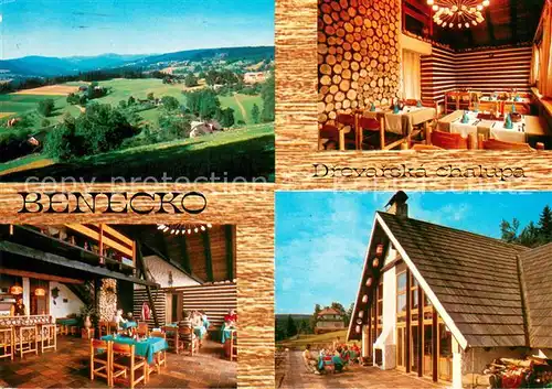 AK / Ansichtskarte Benecko_Semily_CZ Drevarska chalupa Restaurace Krkonose Panorama Riesengebirge 