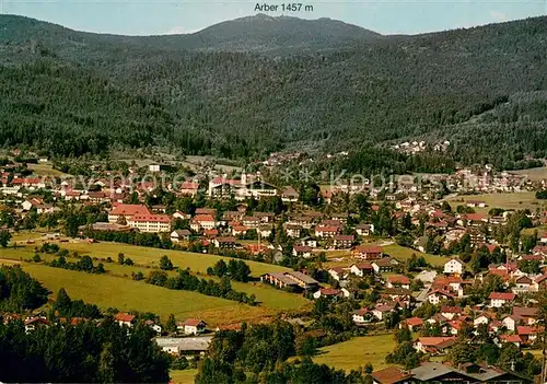 AK / Ansichtskarte Bodenmais Panorama mit Blick zum Arber Bayerischer Wald Bodenmais