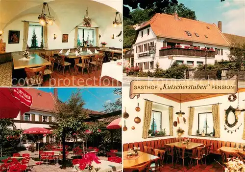 AK / Ansichtskarte Bad_Berneck Gasthof Pension Kutscherstuben Restaurant Terrasse Bad_Berneck