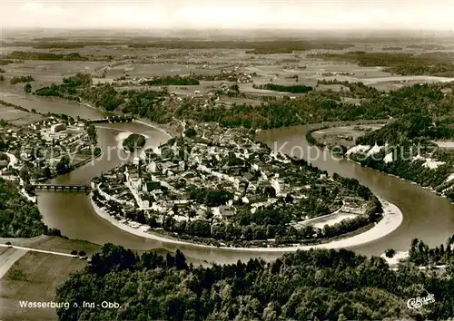 AK / Ansichtskarte Wasserburg_Inn Innschleife Wasserburg Inn