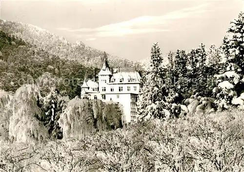 AK / Ansichtskarte Badenweiler Sanatorium Haus am Wald im Schwarzwald Winterlandschaft Badenweiler