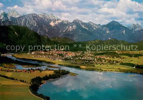 AK / Ansichtskarte Fuessen_Allgaeu Panorama Hoehenluftkurort Kneippkurort Allgaeuer Alpen Fuessen Allgaeu