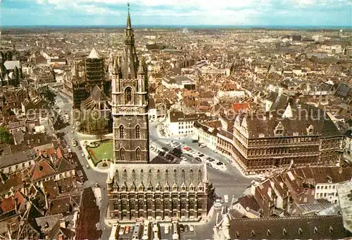 AK / Ansichtskarte Gent_Gand_Flandre Belfried und Sankt Nicolai Kirche Gent_Gand_Flandre